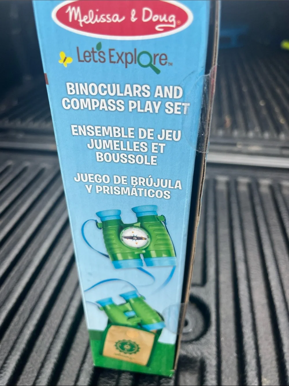 Melissa & Doug Green and Blue Binoculars with Compass Play Set